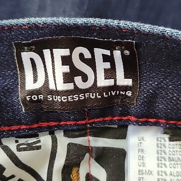 Diesel men's dark wash Carpenter Jeans feat. Coca-Cola sz 34x29 - Picture 6 of 13